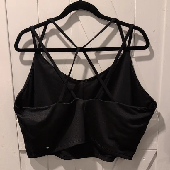 Old Navy Active Breathable Black Power Press Light Support Sports Bra Size 3X - Picture 4 of 7